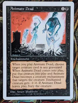 MTG - Animate Dead - Core Set 5th Edition - NM - Image 2