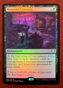 1x NM FOIL Oversold Cemetery - 096/261 R DMR MTG Magic Never Played x1 - Image 1