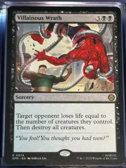 Villainous Wrath SPM 74 Magic MTG R NM - Image 1