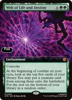 Web of Life and Destiny (Extended Art) Foil 268 Marvel's Spider-Man NM EN - Image 1