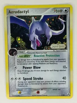 2006 Pokemon EX Legend Maker Stamped - Aerodactyl Reverse Holo Rare 1/92 - Image 1
