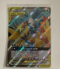 Moltres & Zapdos & Zrticuno GX 66/68 SM Tag Team Pokemon card TCG - Image 1