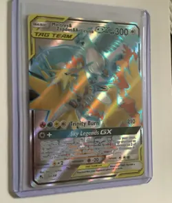 Moltres & Zapdos & Zrticuno GX 66/68 SM Tag Team Pokemon card TCG - Image 2