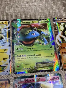 6x Pokemon EX Cards Lot Pikachu Venusaur Golem Regirock Mawile Trevenant Holo - Image 3