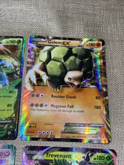6x Pokemon EX Cards Lot Pikachu Venusaur Golem Regirock Mawile Trevenant Holo - Image 4