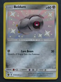 Beldum SV30/SV94 Shiny Vault Hidden Fates Pack Fresh Mint NM/M New Pokemon - Image 1