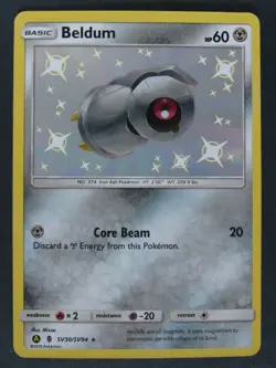 Beldum SV30/SV94 Shiny Vault Hidden Fates Pack Fresh Mint NM/M New Pokemon - Image 2