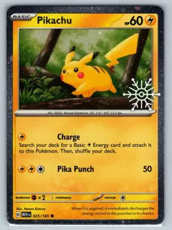 Pikachu 025/165 Pokemon Cosmos Holo Promo Holo NM - Image 1