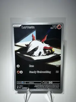 Pokemon TCG Larvesta 196/191 Surging Sparks Illustration Rare - Image 1