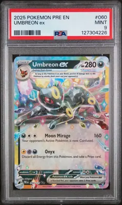 PSA 9 Mint Umbreon ex 060/131 Double Rare - Pokemon SV8.5 PRE - Image 1