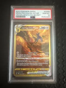 PSA 10 Origin Forme Dialga VSTAR GG68/GG70 Crown Zenith Secret Rare Pokemon TCG - Image 1