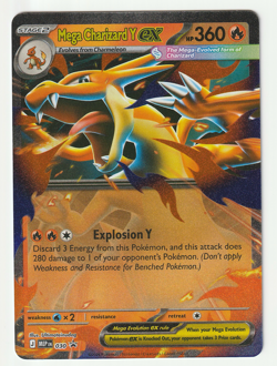 Mega Charizard Y ex 030 NM Pokemon TCG Promo Mega Evolution Promos Textured - Image 1