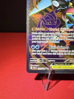 Pokemon TCG Mega Greninja EX 100/086 CRl Chaos Rising Secret Rare Holo - Image 4