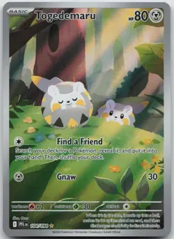 Togedemaru 104/094 Illustration Rare Phantasmal Flames Pokemon NM/M - Image 1