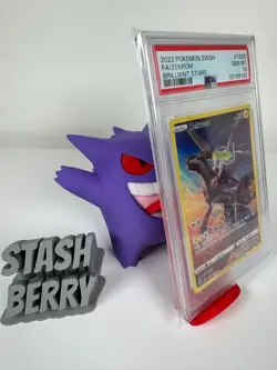 2022 POKEMON SWORD & SHIELD BRILLIANT STARS #TG05 FULL ART/ZEKROM PSA 10 - Image 2