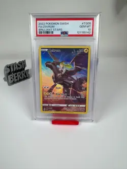 2022 POKEMON SWORD & SHIELD BRILLIANT STARS #TG05 FULL ART/ZEKROM PSA 10 - Image 4