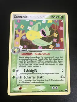 SARZENIA HOLO - POKEMON 13/92 EX LEGEND MAKER DEUTSCH NEAR MINT CONDITION - Image 1