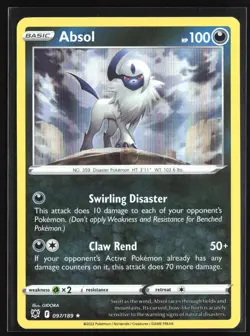 Pokemon TCG - Absol Holo Holo Rare SWSH10: Astral Radiance 097/189 NM - Image 1