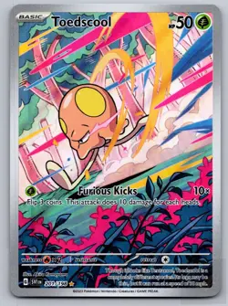 Toedscool 201/198 Illustration Rare Scarlet & Violet Pokemon Near Mint - Image 1