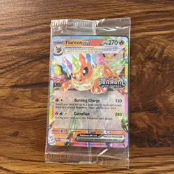 Pokemon Flareon EX 014/131 Prismatic Evolutions Stamp Promo Sealed - Image 1