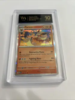 Pokemon TCG Flareon 2023 Pokemon Gem Mint 10 136/165 Black Label Scarlet 151 - Image 2