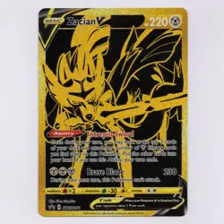 Zacian V SWSH076 Pokemon TCG Black Star Promo Premium Collection NM - Image 1