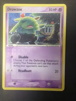 Pokemon TCG Drowzee EX Delta Species 67/113 Regular Common DMG - Image 1