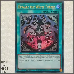 Beware the White Forest - MP25-EN227 - Ultra Rare 1st Edition Yugioh - Image 1