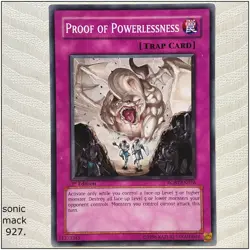 Proof of Powerlessness - RGBT-EN076 - Common 1st Edition Yugioh - Image 1