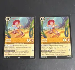 Disney Lorcana Jessie Lively Cowgirl 20/204 EN x2 - Image 1