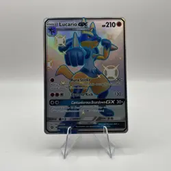 Pokemon TCG Lucario GX Full Art Shiny SV64/SV94 Hidden Fates Vault NM - Image 1