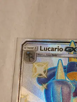 Pokemon TCG Lucario GX SV64/SV94 Hidden Fates: Shiny Vault Full Art NM - Image 4