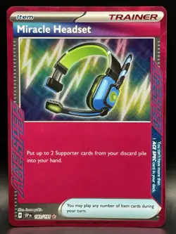 Pokemon TCG Miracle Headset Ace Spec 183/191 Sv08: Surging Sparks Holo VLP - Image 1