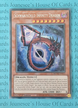 MZTM-EN013 Schwarzschild Infinity Dragon Secret Rare Yu-Gi-Oh Card 1st New - Image 1