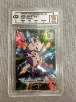 2024 Pokemon Card Database Mega Mewtwo Y Cracked Ice #150 CG Pristine 10 Series - Image 1