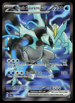 Black Kyurem ex 218/191 Ultra Rare Surging Sparks Pokemon Card - Image 1