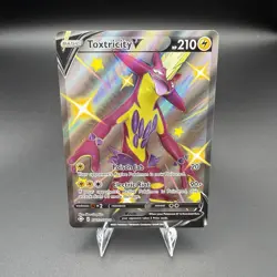 Toxtricity V SV112/SV122 Holo Shining Fates Shiny Vault Pokemon Card - Image 1