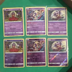 Pokemon Jynx Card Lot x6 Reverse Holo & Non Holo Shining Legends Fusion Strike - Image 1
