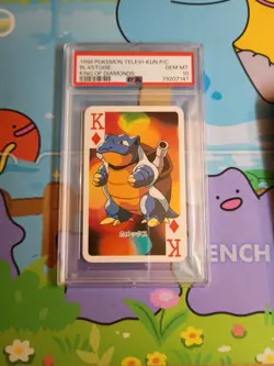 1998 Japanese Pokemon Televi Kun Blastoise Poker Card - PSA 10 - Image 1