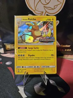 Alolan Raichu SM72 - Black Star Promo - STAFF - Pokemon Card - Image 1