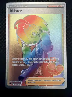 Allister 192/185 Vivid Voltage Full Art Secret Rainbow Rare Pokemon Card - Image 1