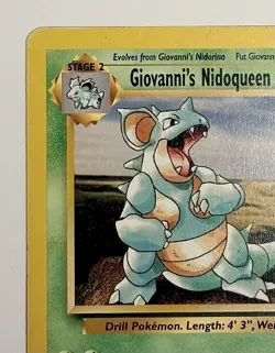 Giovanni's Nidoqueen - 23/132 - WOTC Gym Challenge Rare Pokemon Card - LP - Image 3