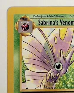 Sabrina's Venomoth - 34/132 - WOTC Gym Heroes Rare Pokemon Card - LP+ - Image 3