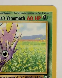 Sabrina's Venomoth - 34/132 - WOTC Gym Heroes Rare Pokemon Card - LP+ - Image 4