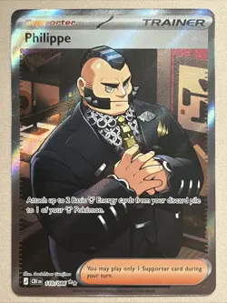 Pokemon Card - Philippe - Full Art Ultra Rare (110/086) MEG Chaos Rising NM - Image 1