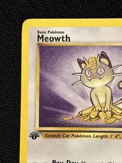 Pokemon Meowth 56/64 (1st Edition) *Near Mint* Jungle ‘Never Played Card’ - Image 3