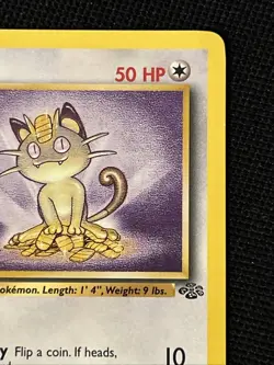 Pokemon Meowth 56/64 (1st Edition) *Near Mint* Jungle ‘Never Played Card’ - Image 4