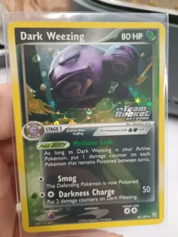 Pokemon TCG Team Rocket Returns 2004 Dark Weezing 42/109 Reverse holo stamped - Image 1