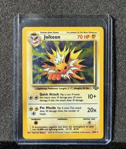 Pokemon TCG Jolteon Jungle 4/64 Holo Unlimited - Rare LP - Image 1