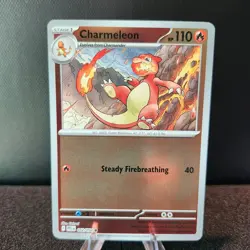Charmeleon 012/094 Common Reverse Holo Phantasmal Flames Pokemon NM - Image 1